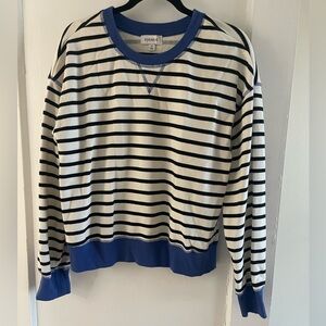 Evereve striped sweatshirt size Medium
